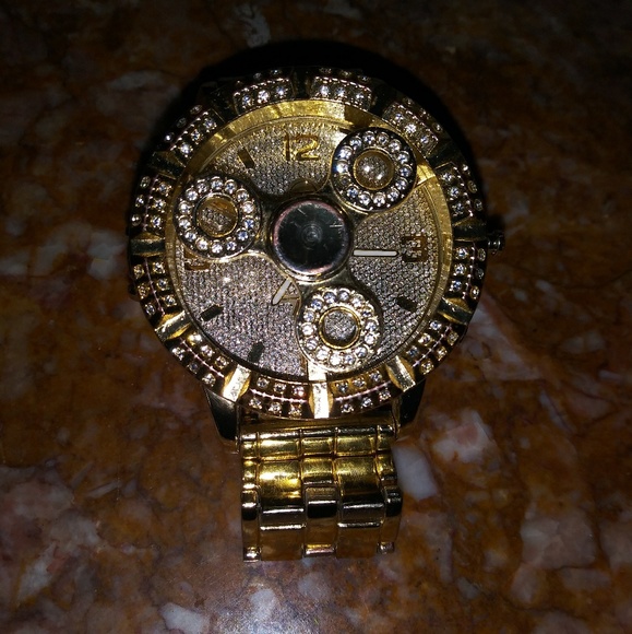 15K Gold Fidget Spinner Watch - Picture 2 of 2